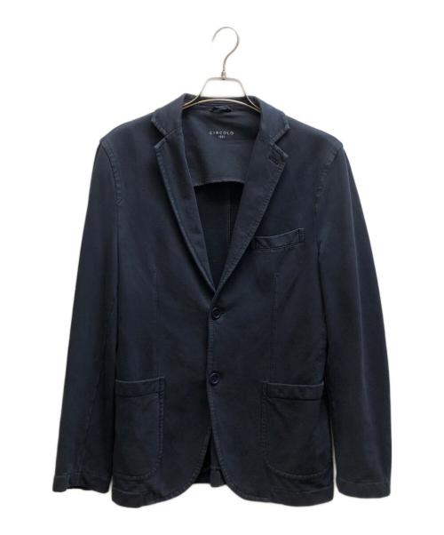CIRCOLO 1901（チルコロ1901）CIRCOLO 1901 (チルコロ1901) ジャージーテーラードジャケット ネイビー サイズ:48の古着・服飾アイテム