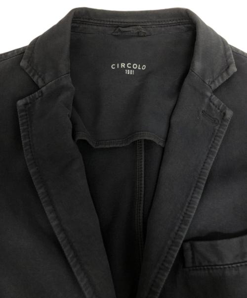 CIRCOLO 1901（チルコロ1901）CIRCOLO 1901 (チルコロ1901) ジャージーテーラードジャケット ネイビー サイズ:48の古着・服飾アイテム