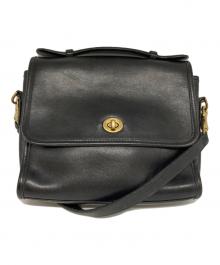 COACH（コーチ）の古着「レザーショルダーバッグ」｜ブラック