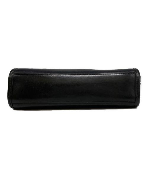 COACH（コーチ）COACH (コーチ) レザーショルダーバッグ ブラックの古着・服飾アイテム