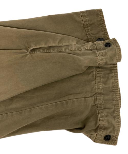 STONE ISLAND（ストーンアイランド）STONE ISLAND (ストーンアイランド) GARMENT DYED TWIN POCKET OVERSHIRT カーキ サイズ:Mの古着・服飾アイテム