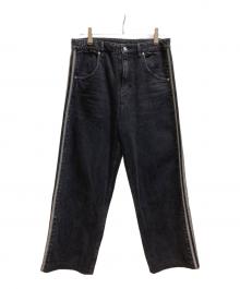 adidas（アディダス）の古着「デニム ファイヤーバード パンツ」｜ブラック