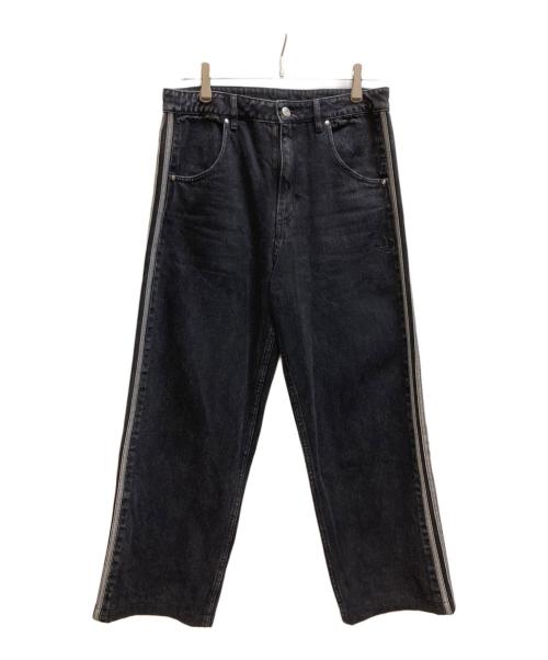 adidas（アディダス）adidas (アディダス) デニム ファイヤーバード パンツ ブラック サイズ:32の古着・服飾アイテム