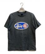 stussyステューシー）の古着「プリントTシャツ」｜ネイビー