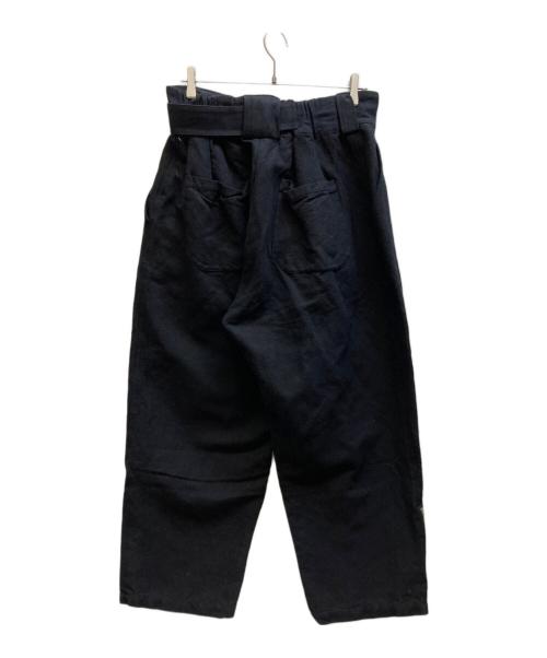 barbell object（バーベルオブジェクト）barbell object (バーベルオブジェクト) ベルトジッパーパンツ ブラック サイズ:2の古着・服飾アイテム
