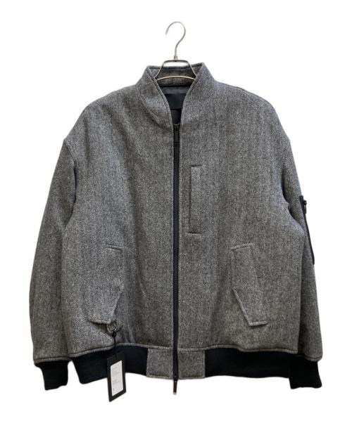 TARO HORIUCHI（タロウホリウチ）TARO HORIUCHI (タロウホリウチ) 3D Collar MA-1 グレー サイズ:2の古着・服飾アイテム