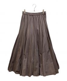 mizuiro-ind（ミズイロインド）の古着「コットンフレアスカート」｜ブラウン
