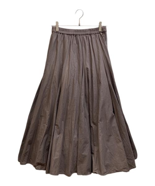 mizuiro-ind（ミズイロインド）mizuiro-ind (ミズイロインド) コットンフレアスカート ブラウン サイズ:Freeの古着・服飾アイテム