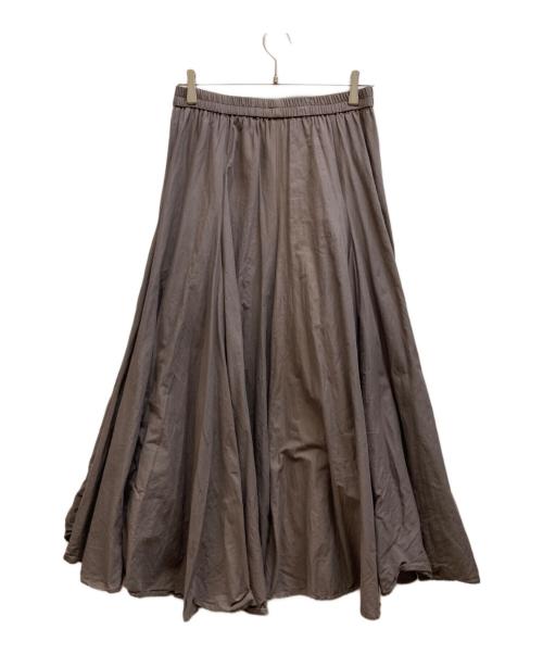 mizuiro-ind（ミズイロインド）mizuiro-ind (ミズイロインド) コットンフレアスカート ブラウン サイズ:Freeの古着・服飾アイテム