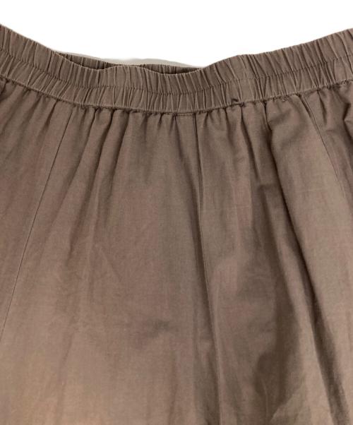 mizuiro-ind（ミズイロインド）mizuiro-ind (ミズイロインド) コットンフレアスカート ブラウン サイズ:Freeの古着・服飾アイテム