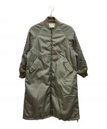 ticca（ティッカ）の古着「ロングMA-1コート」｜グリーン