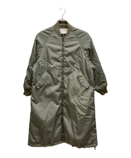ticca（ティッカ）ticca (ティッカ) ロングMA-1コート グリーン サイズ:freeの古着・服飾アイテム