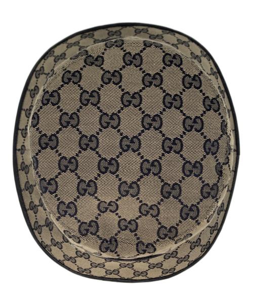 GUCCI（グッチ）GUCCI (グッチ) GGキャンバス バケットハット ブラウン サイズ:Lの古着・服飾アイテム