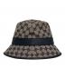中古・古着 GUCCI (グッチ) GGキャンバス バケットハット ブラウン サイズ:L：30000円