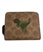 COACHコーチ）の古着「エッセンシャル ビルフォールド ウォレット」｜ブラウン