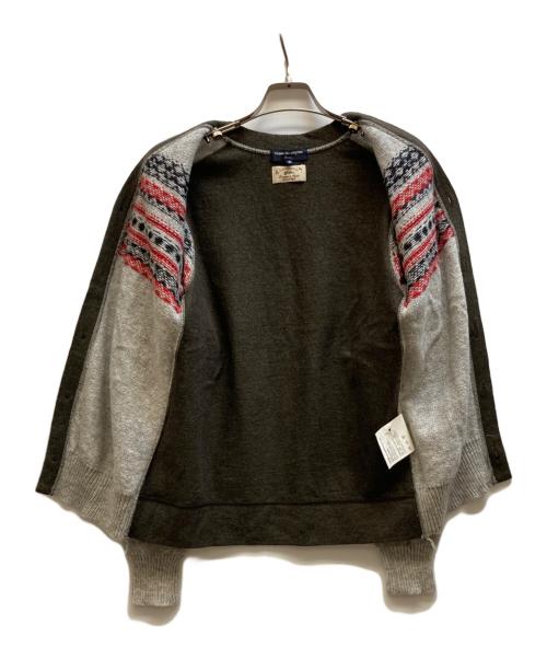 COMME des GARCONS HOMME（コムデギャルソン オム）COMME des GARCONS HOMME (コムデギャルソン オム) ニットカーディガン ブラウン×グレー サイズ:Sの古着・服飾アイテム
