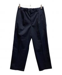 GOLDWIN（ゴールドウイン）の古着「ONE TUCK STRAIGHT PANTS」｜ブラック