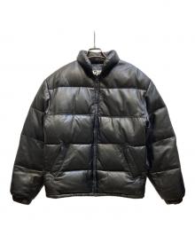 Schott（ショット）の古着「レザーダウンジャケット」｜ブラック