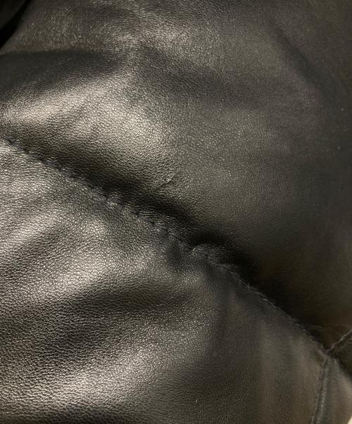 Schott（ショット）Schott (ショット) レザーダウンジャケット ブラック サイズ:40の古着・服飾アイテム