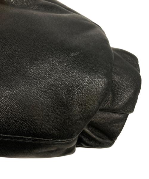 Schott（ショット）Schott (ショット) レザーダウンジャケット ブラック サイズ:40の古着・服飾アイテム