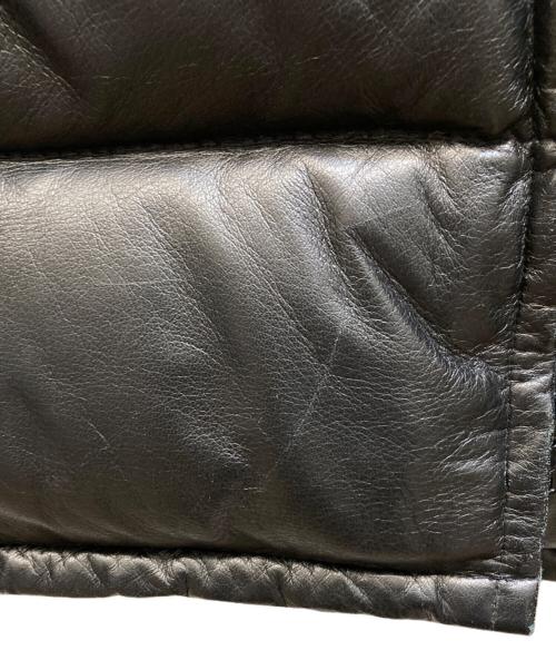 Schott（ショット）Schott (ショット) レザーダウンジャケット ブラック サイズ:40の古着・服飾アイテム