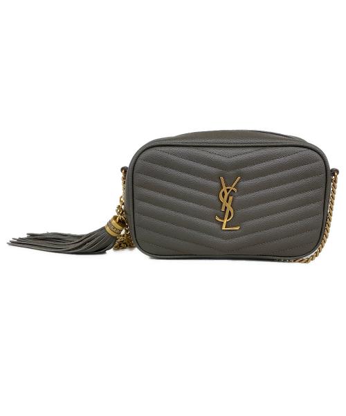 Saint Laurent Paris（サンローランパリ）Saint Laurent Paris (サンローランパリ) ルー チェーンショルダーバッグ グレーの古着・服飾アイテム