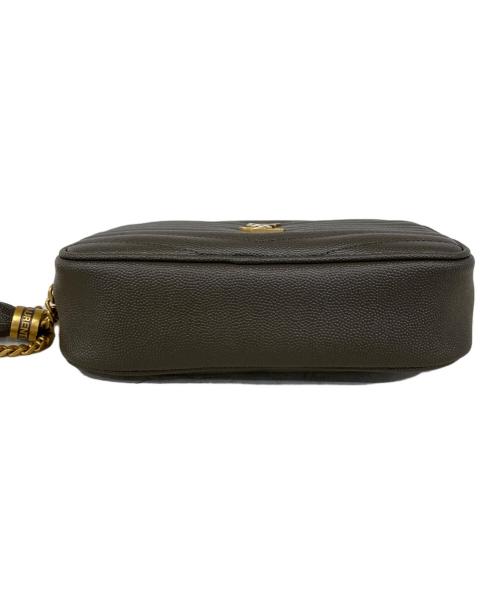 Saint Laurent Paris（サンローランパリ）Saint Laurent Paris (サンローランパリ) ルー チェーンショルダーバッグ グレーの古着・服飾アイテム