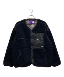 THE NORTHFACE PURPLELABEL（ザ・ノースフェイス パープルレーベル）の古着「Wool Boa Fleece Field Cardigan」｜ブラック