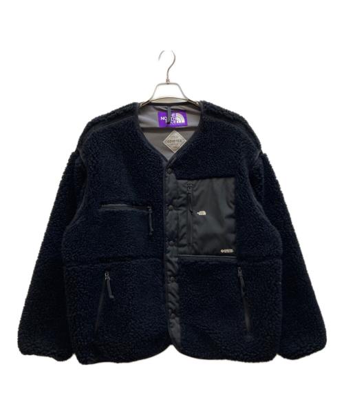 THE NORTHFACE PURPLELABEL（ザ・ノースフェイス パープルレーベル）THE NORTHFACE PURPLELABEL (ザ・ノースフェイス パープルレーベル) Wool Boa Fleece Field Cardigan ブラック サイズ:Lの古着・服飾アイテム