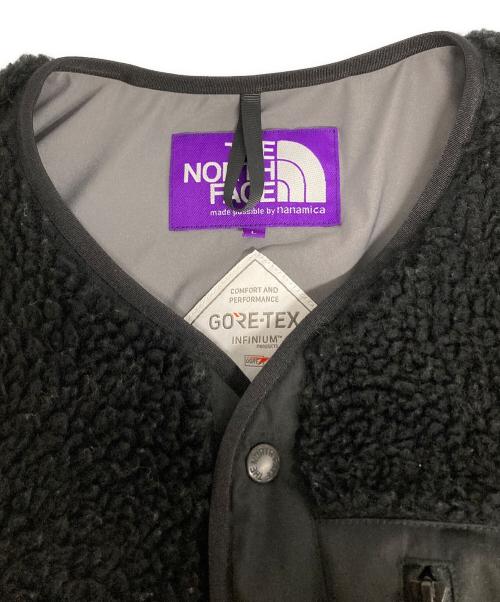 THE NORTHFACE PURPLELABEL（ザ・ノースフェイス パープルレーベル）THE NORTHFACE PURPLELABEL (ザ・ノースフェイス パープルレーベル) Wool Boa Fleece Field Cardigan ブラック サイズ:Lの古着・服飾アイテム