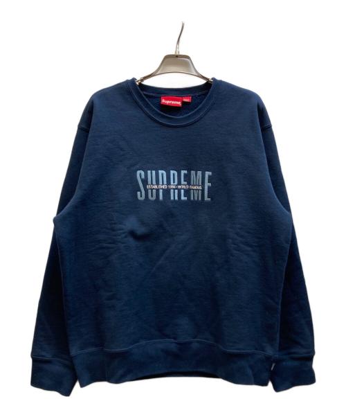 SUPREME（シュプリーム）SUPREME (シュプリーム) World Famous Crewneck ネイビー サイズ:Lの古着・服飾アイテム