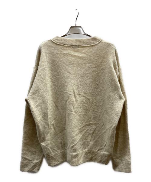 Ets MATERIAUX（マテリオ）Ets MATERIAUX (マテリオ) シャギー Vネック ニット/25080300995040 ベージュ サイズ:Lの古着・服飾アイテム