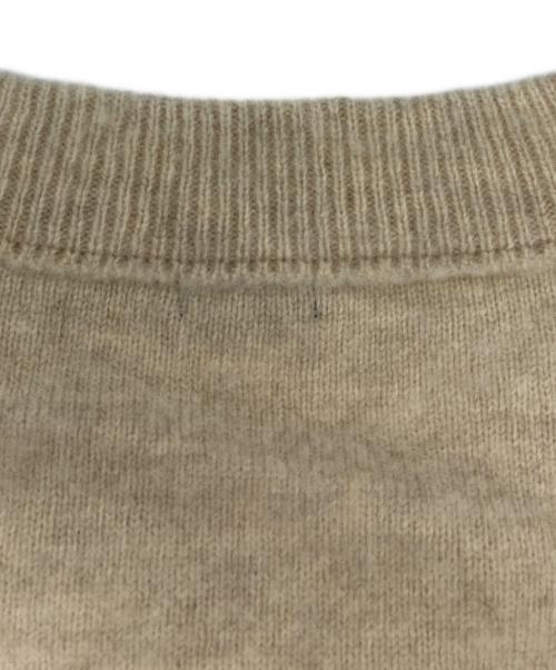 Ets MATERIAUX（マテリオ）Ets MATERIAUX (マテリオ) シャギー Vネック ニット/25080300995040 ベージュ サイズ:Lの古着・服飾アイテム