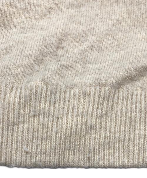 Ets MATERIAUX（マテリオ）Ets MATERIAUX (マテリオ) シャギー Vネック ニット/25080300995040 ベージュ サイズ:Lの古着・服飾アイテム