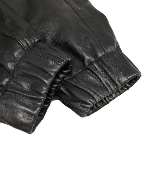 EDIFICE（エディフィス）EDIFICE (エディフィス) A2 レザーショートブルゾン ブラック サイズ:Lの古着・服飾アイテム