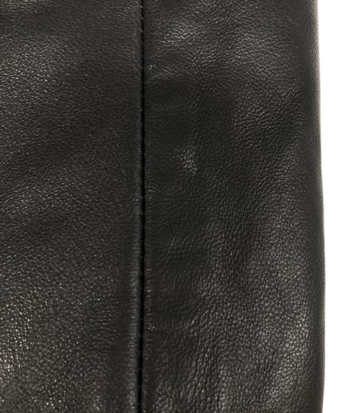 EDIFICE（エディフィス）EDIFICE (エディフィス) A2 レザーショートブルゾン ブラック サイズ:Lの古着・服飾アイテム