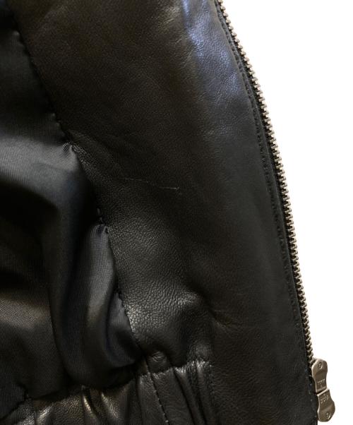 EDIFICE（エディフィス）EDIFICE (エディフィス) A2 レザーショートブルゾン ブラック サイズ:Lの古着・服飾アイテム