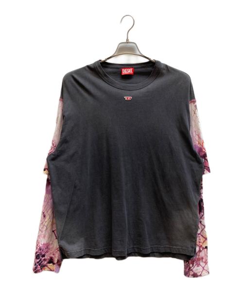 DIESEL（ディーゼル）DIESEL (ディーゼル) ロゴカットソー / 0BNBT ブラック サイズ:Lの古着・服飾アイテム