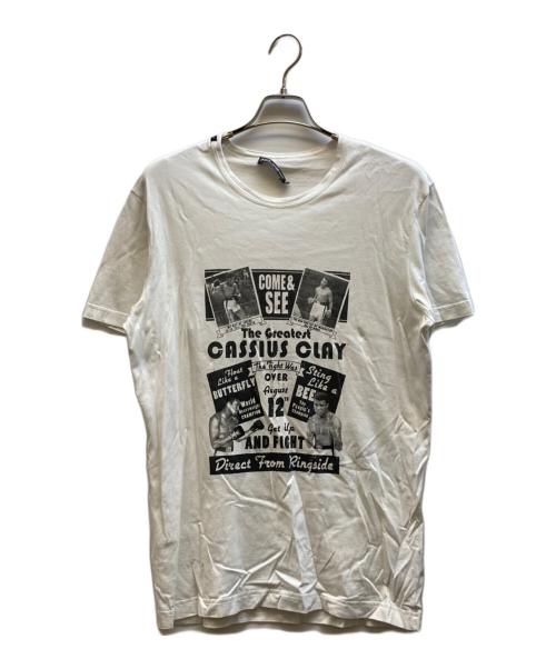 DOLCE & GABBANA（ドルチェ＆ガッバーナ）DOLCE & GABBANA (ドルチェ＆ガッバーナ) モハメドアリ フォトプリントTシャツ / JT-G8AE8T ホワイト サイズ:52の古着・服飾アイテム