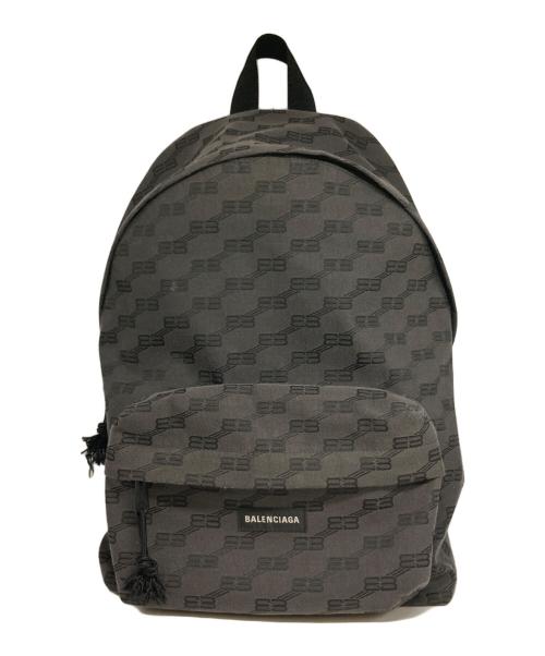 BALENCIAGA（バレンシアガ）BALENCIAGA (バレンシアガ) BBロゴ バックパック グレー サイズ:-の古着・服飾アイテム
