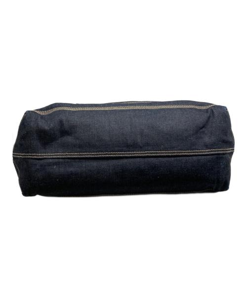 RRL（ダブルアールエル）RRL (ダブルアールエル) 2WAYデニムトートバッグ インディゴ×ブラウンの古着・服飾アイテム