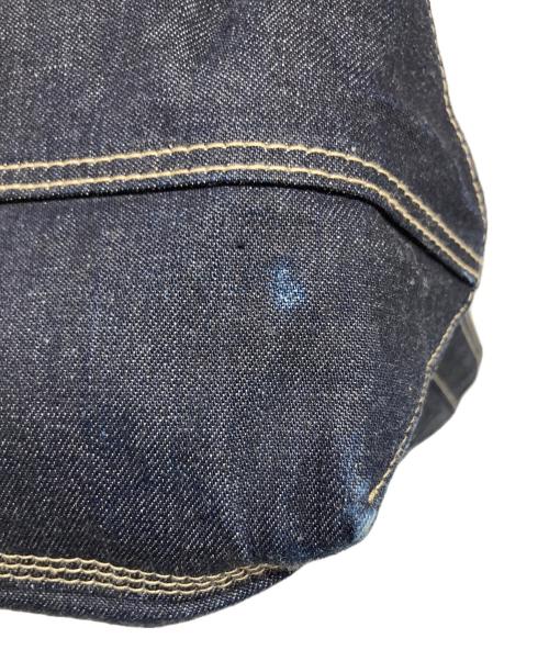 RRL（ダブルアールエル）RRL (ダブルアールエル) 2WAYデニムトートバッグ インディゴ×ブラウンの古着・服飾アイテム