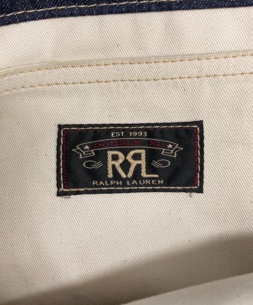 RRL（ダブルアールエル）RRL (ダブルアールエル) 2WAYデニムトートバッグ インディゴ×ブラウンの古着・服飾アイテム