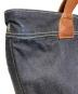 中古・古着 RRL (ダブルアールエル) 2WAYデニムトートバッグ インディゴ×ブラウン：32000円