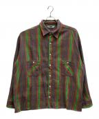 SAINT MICHAEL×Denim Tearsセントマイケル×デニムティアーズ）の古着「DT FRNNL SHIRT/CHECK」｜グレー×グリーン