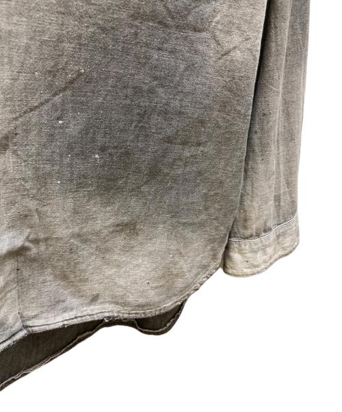 ANCELLM（アンセルム）ANCELLM (アンセルム) エイジングシャンブレーロングシャツ グレー サイズ:3の古着・服飾アイテム