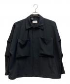STUDIOUS×N.HOOLYWOODステュディオス×エヌ ハリウッド）の古着「ビッグポケットシャツジャケット」｜ブラック