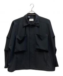 STUDIOUS×N.HOOLYWOOD（ステュディオス×エヌ ハリウッド）の古着「ビッグポケットシャツジャケット」｜ブラック