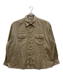 Acne studios（アクネ ストゥディオス）の古着「バックロゴシャツ」｜ブラウン