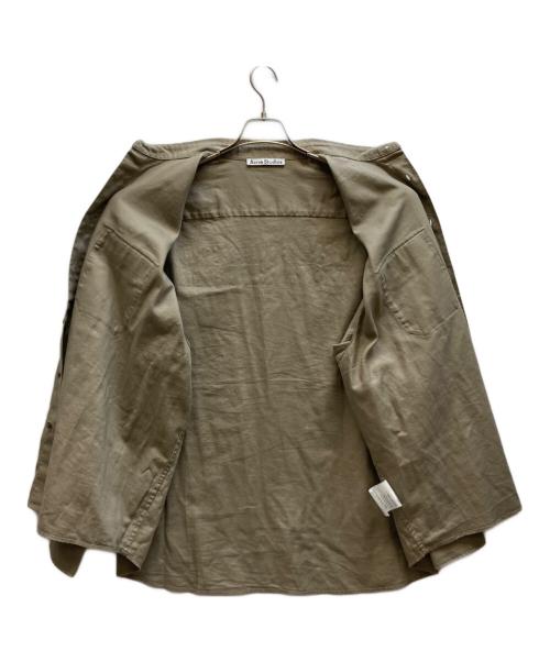 Acne studios（アクネ ストゥディオス）Acne studios (アクネ ストゥディオス) バックロゴシャツ ブラウン サイズ:48の古着・服飾アイテム